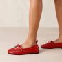 ALOHAS Rosalind Rood Leren Ballet Flats Red Dames - Thumbnail 4