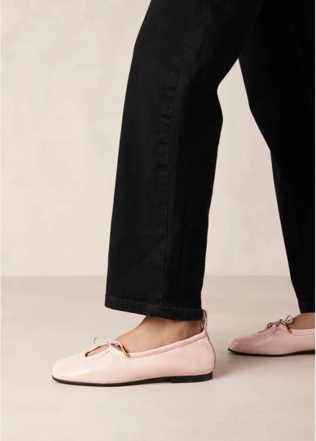 ALOHAS Rosalind Leren Ballet Flats Pink Dames