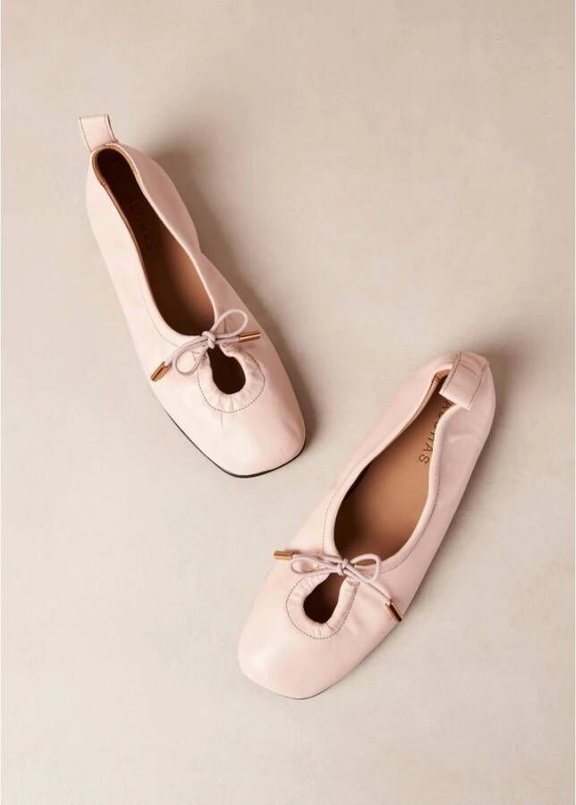 ALOHAS Rosalind Leren Ballet Flats Pink Dames