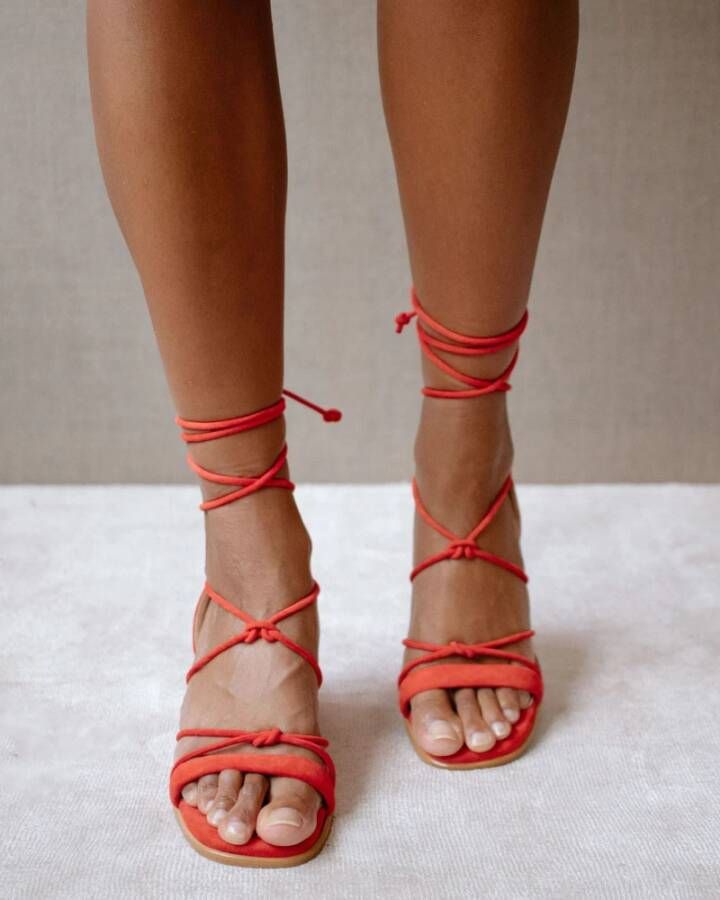 ALOHAS Sandalen met hoge hakken Oranje Dames