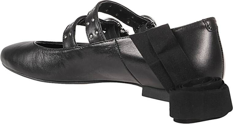 ALOHAS Studded Zwarte Balletflats Black Dames