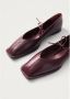 ALOHAS Sway Leren Ballet Flats Red Dames - Thumbnail 6