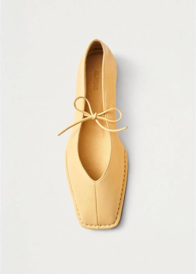 ALOHAS Sway Leren Ballet Flats Yellow Dames