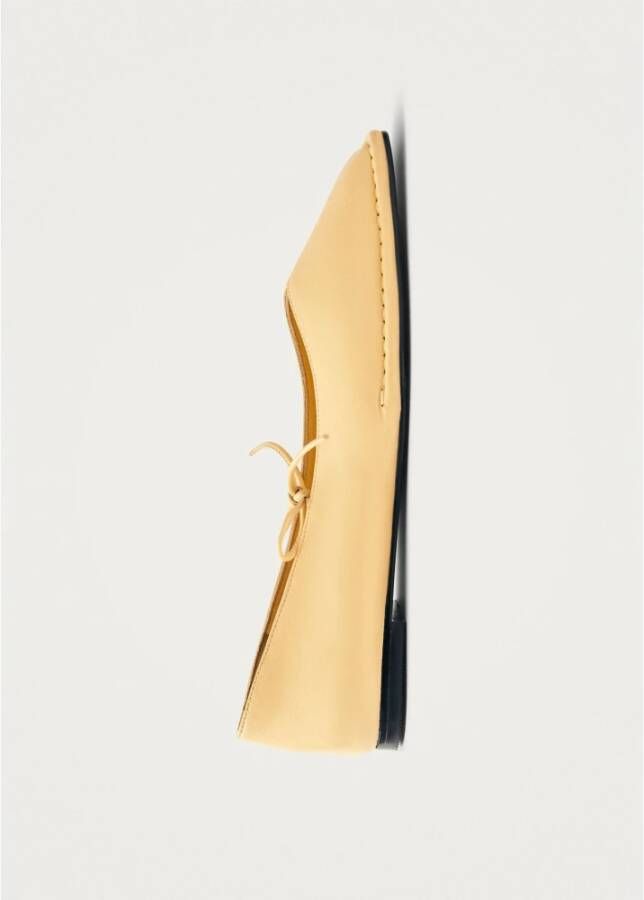 ALOHAS Sway Leren Ballet Flats Yellow Dames