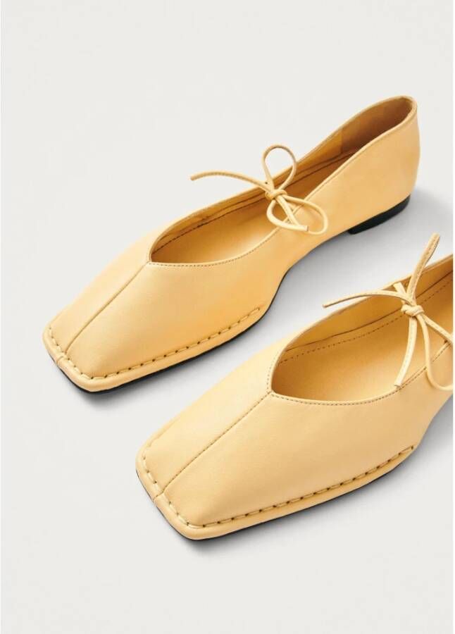 ALOHAS Sway Leren Ballet Flats Yellow Dames