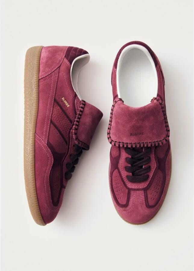 ALOHAS Tb.490 Club Suede Framboos Leren Sneakers Pink Dames