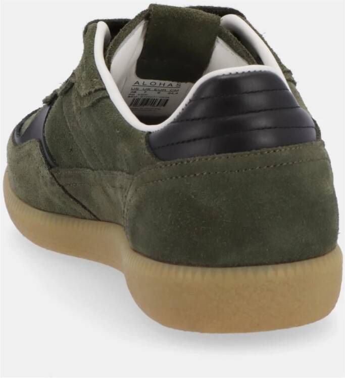 ALOHAS Tb.490 Rife Leren Sneakers Green Dames