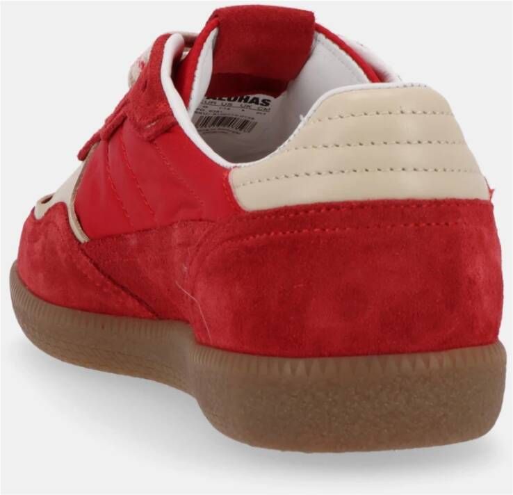 ALOHAS Tb.490 Rife Sheen Leren Sneakers Red Unisex