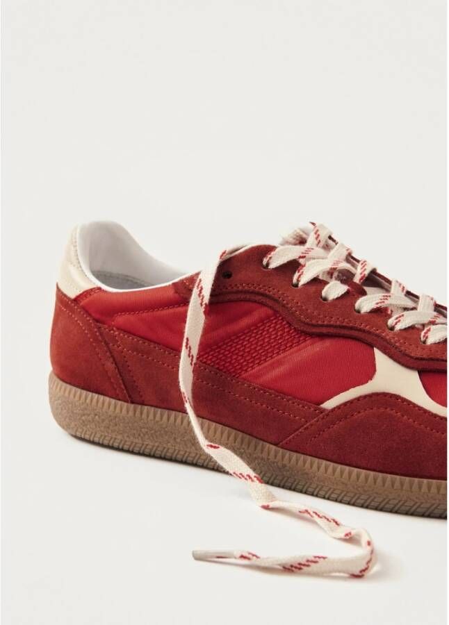 ALOHAS Tb.490 Rife Sheen Leren Sneakers Red Unisex