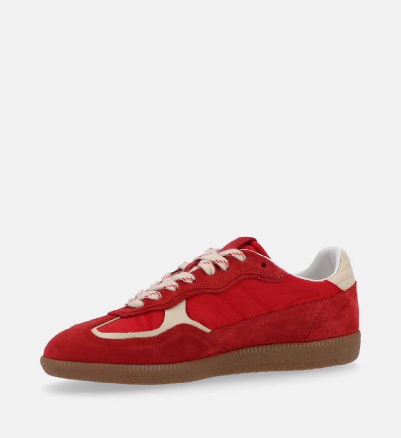 ALOHAS Tb.490 Rife Sheen Leren Sneakers Red Unisex