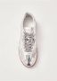 ALOHAS Tb.490 Rife Shimmer Zilver Crème Leren Sneakers Gray Dames - Thumbnail 16