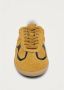 ALOHAS Tb.490 Rife Suède Fuzzy Leren Sneakers Yellow Unisex - Thumbnail 6