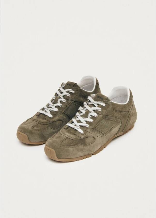 ALOHAS Tb.56 Suède Khaki Leren Sneakers Green Dames