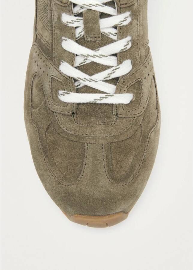 ALOHAS Tb.56 Suède Khaki Leren Sneakers Green Dames