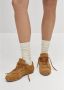 ALOHAS Tb.56 Suède Tan Leren Sneakers Brown Dames - Thumbnail 2