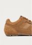 ALOHAS Tb.56 Suède Tan Leren Sneakers Brown Dames - Thumbnail 4