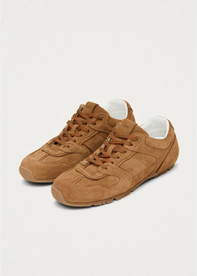 ALOHAS Tb.56 Suède Tan Leren Sneakers Brown Dames