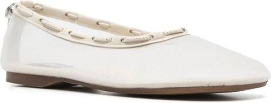 ALOHAS Witte Leren Veterschoenen White Dames