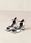 ALOHAS Zilveren Leren Sandalen met Glans Gray Dames - Thumbnail 6