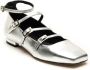 ALOHAS Zilveren Shimmer Ballet Platte Schoenen Gray Dames - Thumbnail 2