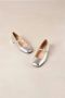 ALOHAS Zonsondergang Glanzend Zilveren Leren Ballet Flats Gray Dames - Thumbnail 7