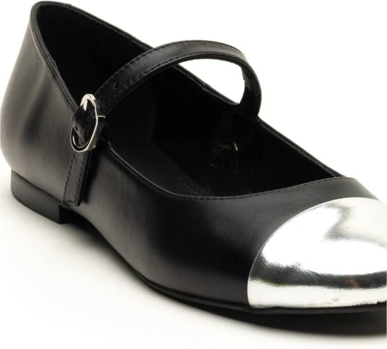 ALOHAS Zwarte balletflats met glans Black Dames