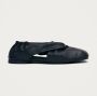 ALOHAS Zwarte leren balletflats Black Dames - Thumbnail 3