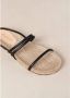 ALOHAS Zwarte leren sandalen Black Dames - Thumbnail 6