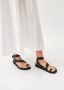 ALOHAS Zwarte leren sandalen Black Dames - Thumbnail 3