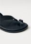 ALOHAS Zwarte leren sandalen Black Dames - Thumbnail 6