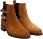 Alpe Casual Camel Suède Dames Enkellaarsjes Brown Dames - Thumbnail 4