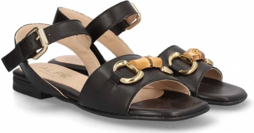 Alpe Cies Sandalen Black Dames