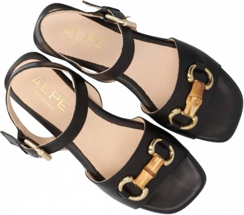 Alpe Cies Sandalen Black Dames