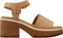 Alpe Gesp Hoge Hak Sandalen Beige Dames - Thumbnail 5