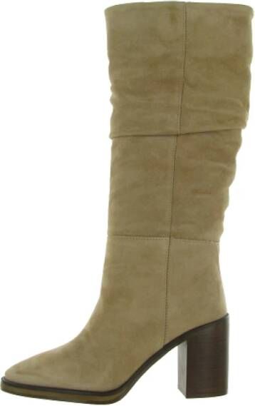 Alpe Leren Court Schoenen Masters Collectie Beige Dames