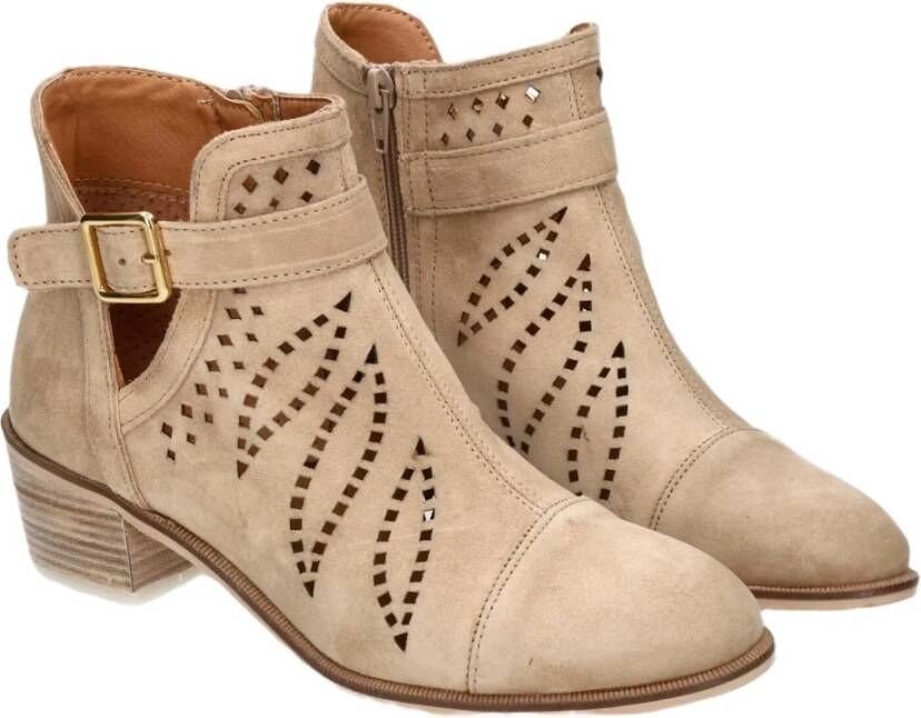 Alpe Nelly Laarzen Beige Dames