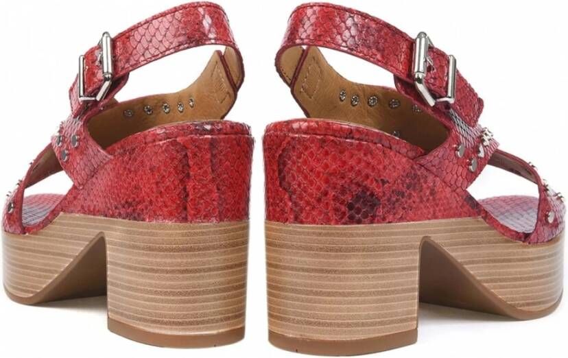 Alpe Sandalen met hak Red Dames