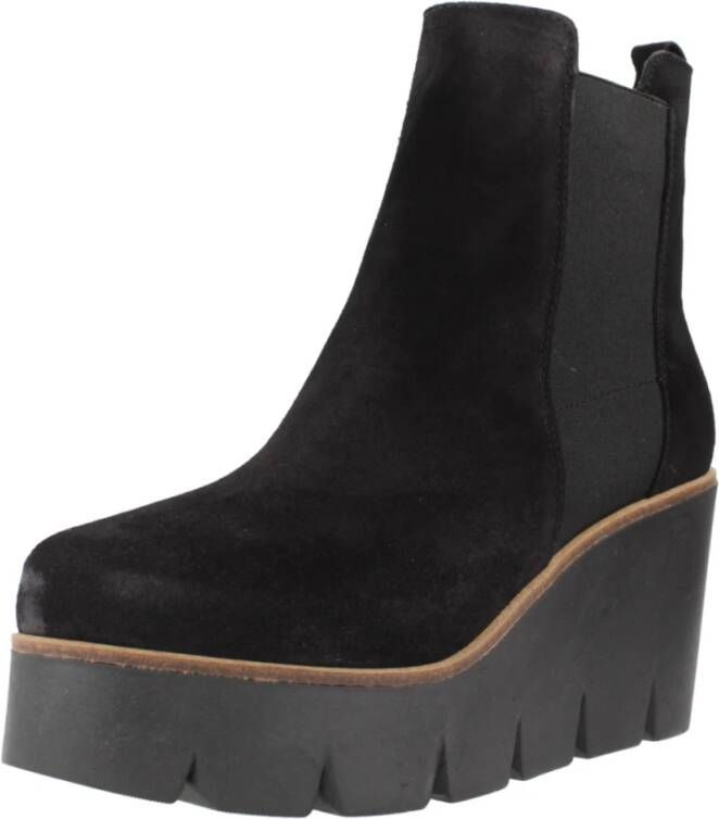 Alpe Sasha Wedges Laarzen Black Dames