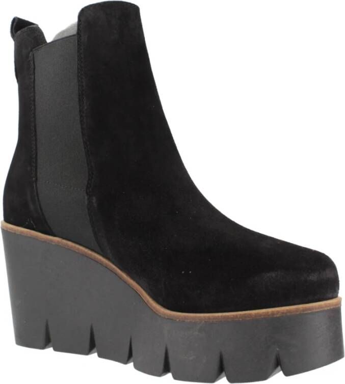 Alpe Sasha Wedges Laarzen Black Dames