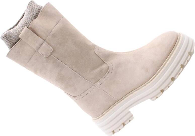 Alpe Stijlvolle Boot met Kist Beige Dames