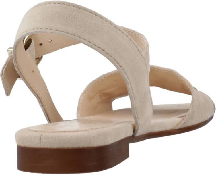 Alpe Stijlvolle platte sandalen voor vrouwen Beige Dames