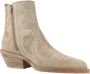 Alpe Western Style Cowboy Boots Beige Dames - Thumbnail 5