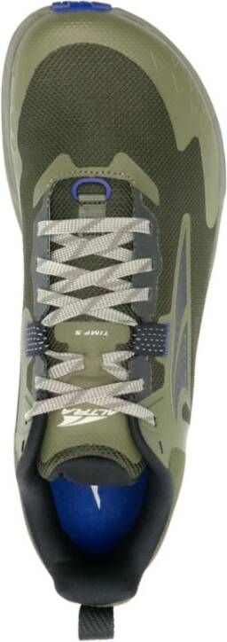 Altra Groene Mesh Sneakers Met Reliëf Detail Multicolor Heren