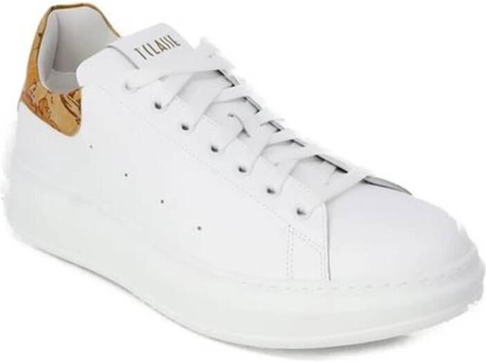 Alviero Martini 1a Classe 4cm Hak Polyurethaan Leren Sneaker White Heren