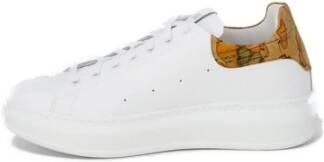 Alviero Martini 1a Classe 4cm Hak Polyurethaan Leren Sneaker White Heren