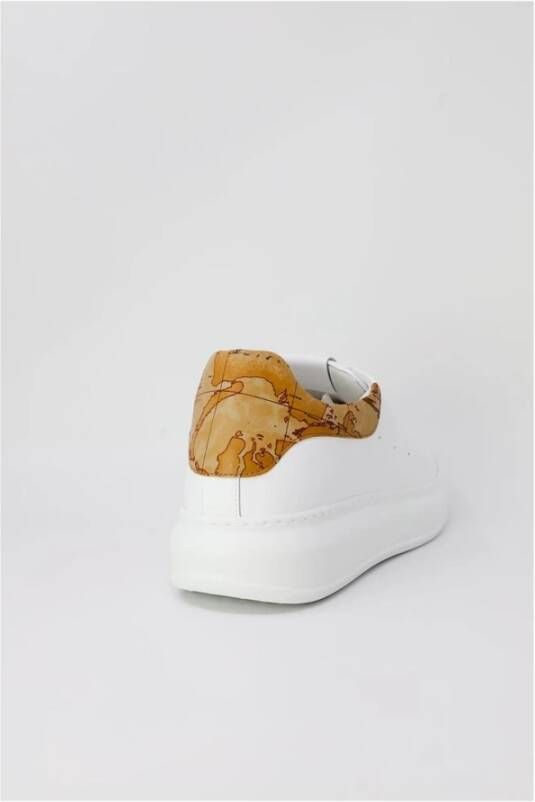 Alviero Martini 1a Classe 4cm Hak Polyurethaan Leren Sneaker White Heren