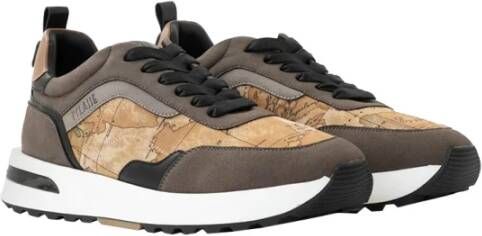 Alviero Martini 1a Classe Beige Geo Classic Sneakers Beige Heren