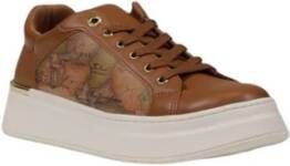 Alviero Martini 1a Classe Beige Sneaker Dames Herfst Winter Collectie Brown Dames