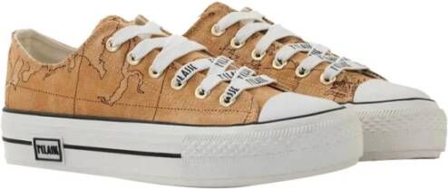 Alviero Martini 1a Classe Beige Sneakers Natuurlijke Stijl Brown Dames