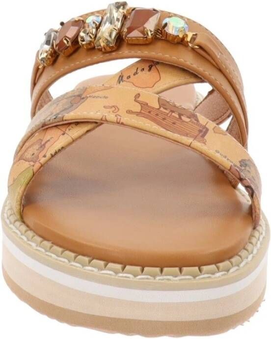 Alviero Martini 1a Classe Dames Sandalen van Kunstleer Beige Dames